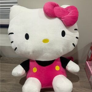 Hello Kitty Plush with pink straps and zipper w/compartment in back